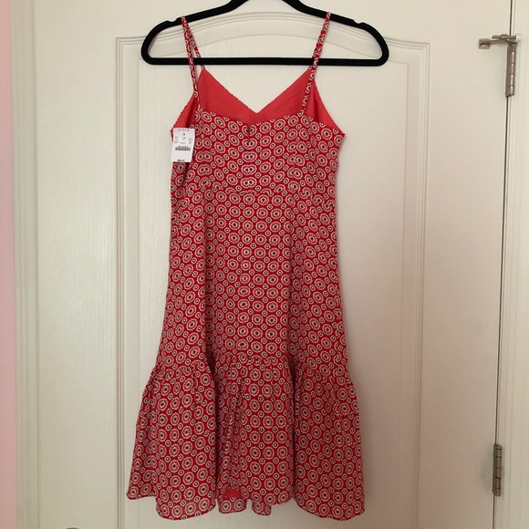 NWT Jcrew print ruffle dress - Picture 6 of 7